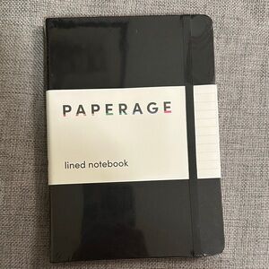 Paperage Black Lined Notebook